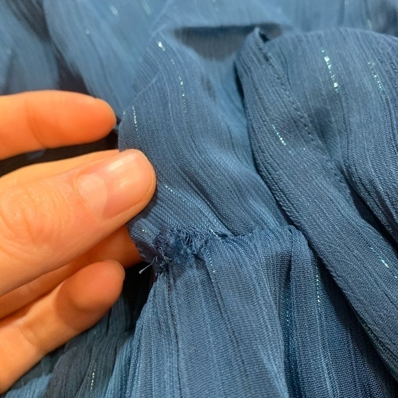 J crew l0112 point sir faux wrap dress lurex - Picture 4 of 7